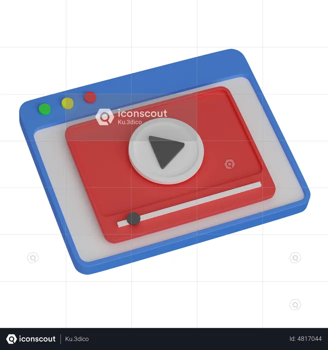 Video Player  3D Icon