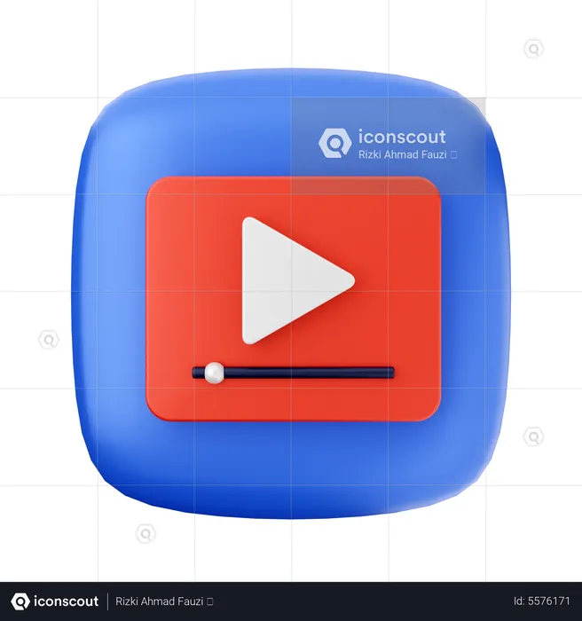 Video Player  3D Icon