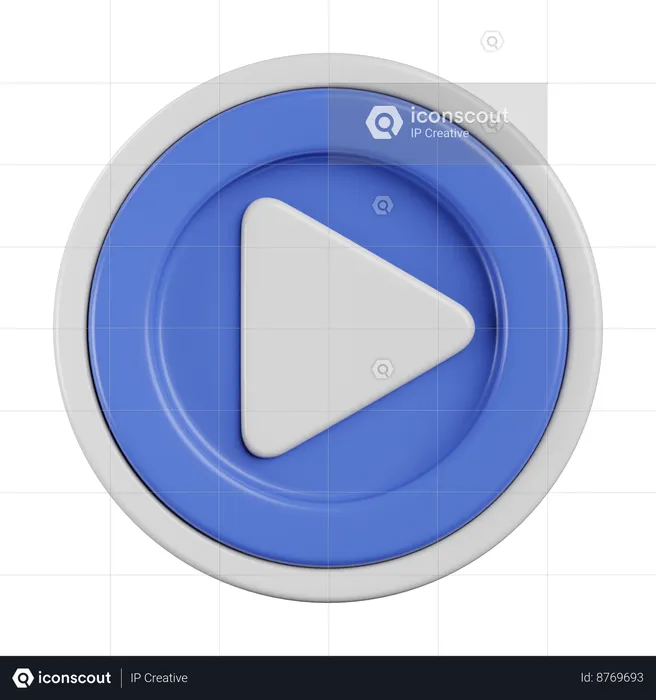 Video Player  3D Icon