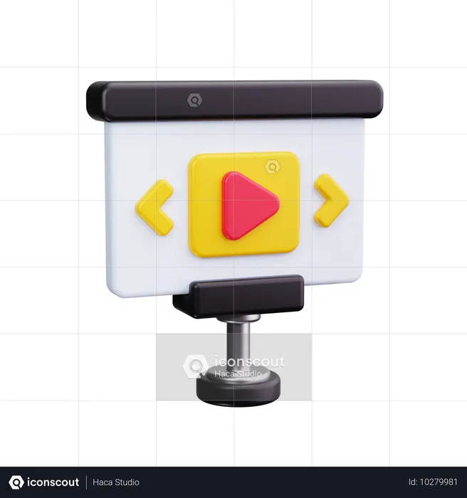 Video Präsentation  3D Icon