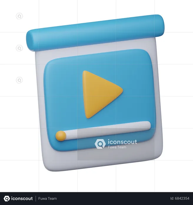 Video Presentation  3D Icon