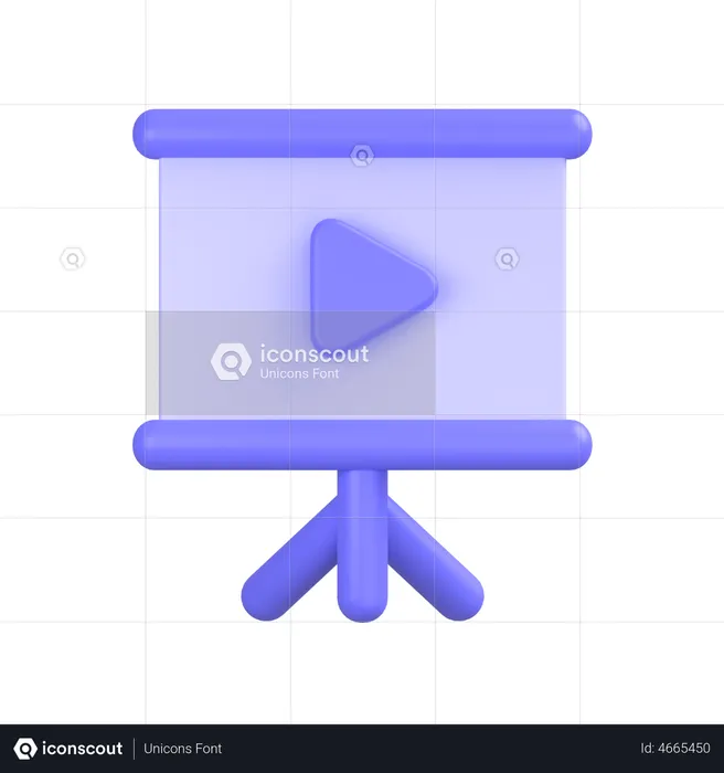 Video Presentation  3D Icon