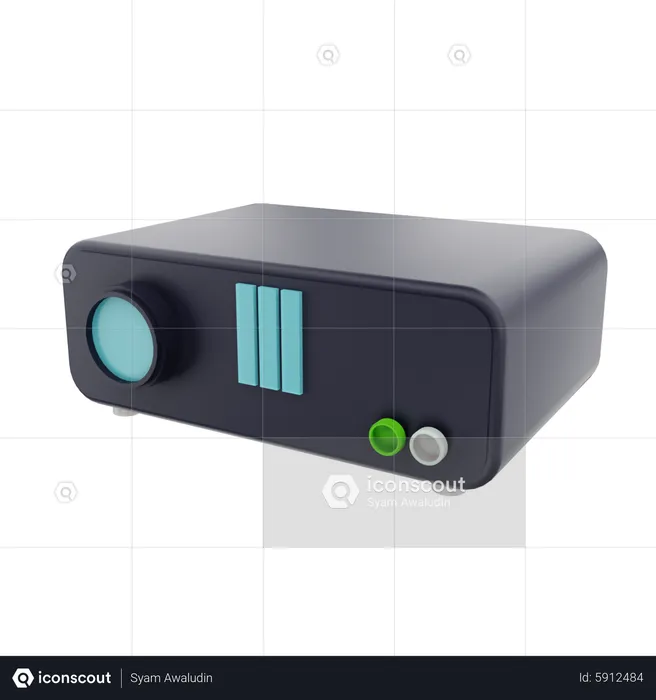 Video Projector  3D Icon