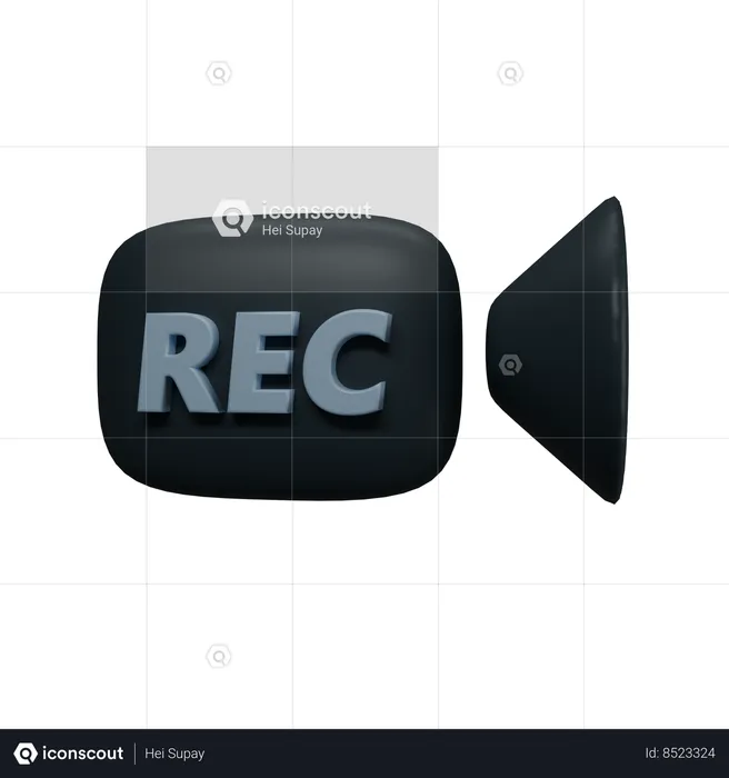 Video Recording  3D Icon