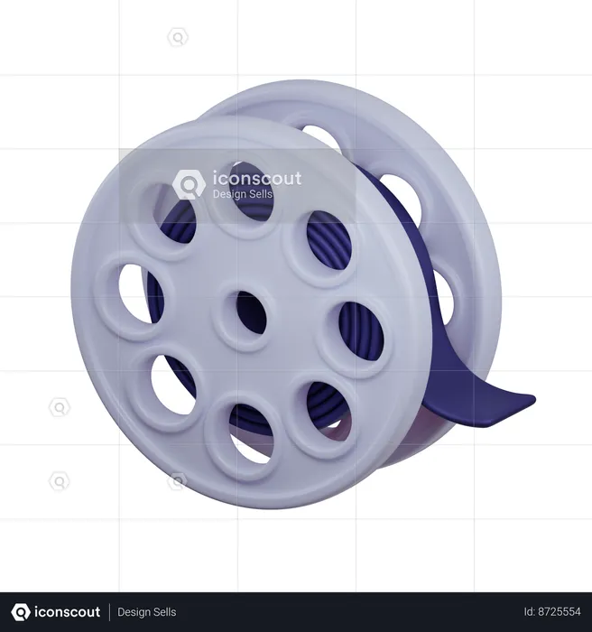 Video reel  3D Icon