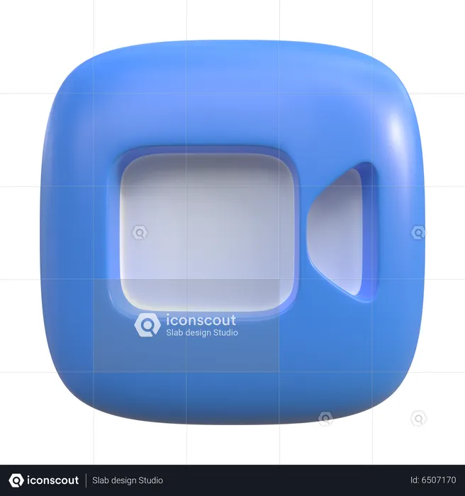 Video-Schaltfläche  3D Icon