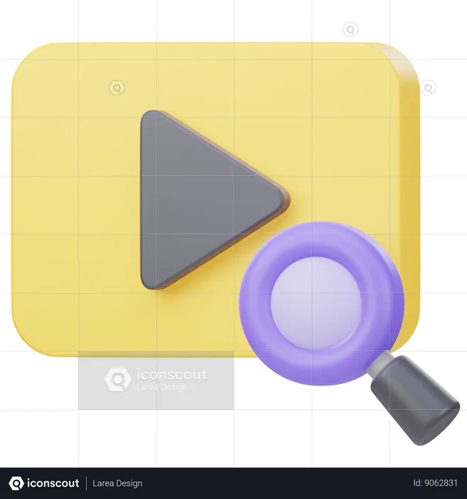 Video Search  3D Icon