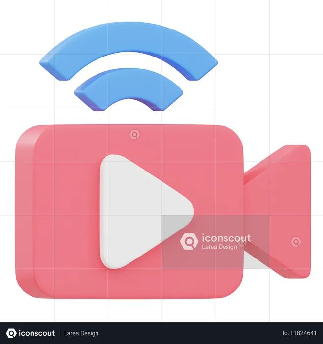Video Streaming  3D Icon