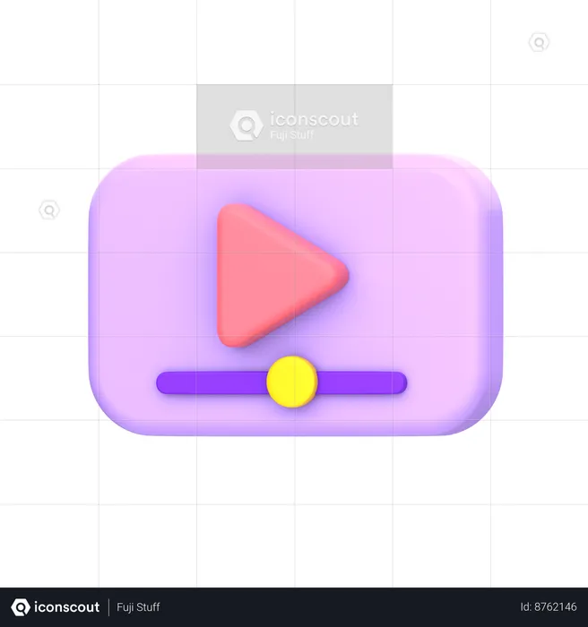 Video Watching  3D Icon