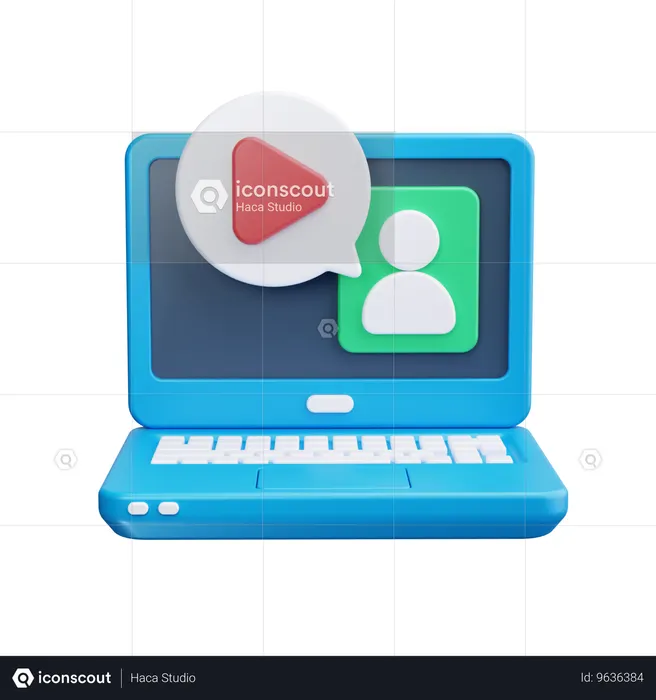 Videoanruf  3D Icon
