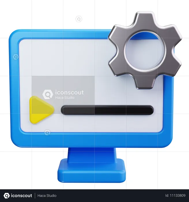 Videobearbeitungssoftware  3D Icon