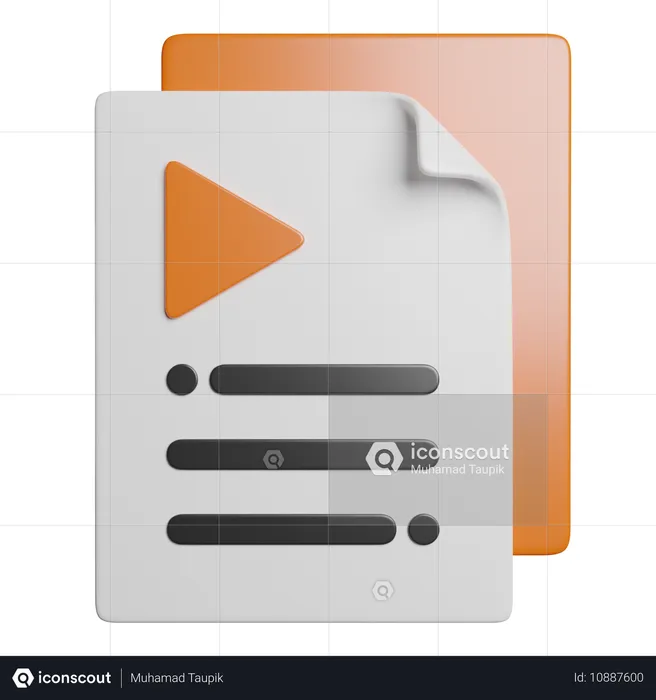 Videodatei  3D Icon