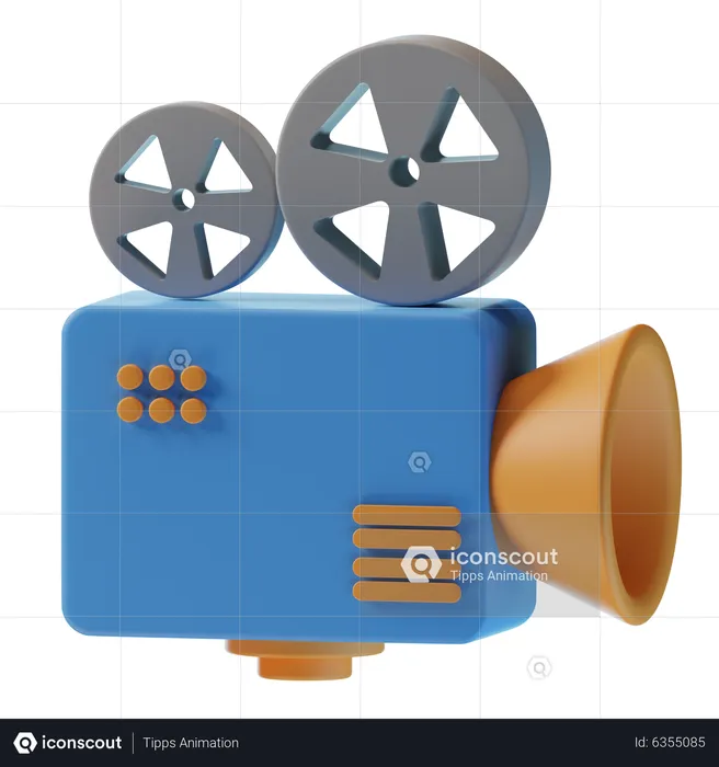 Videokamera  3D Icon