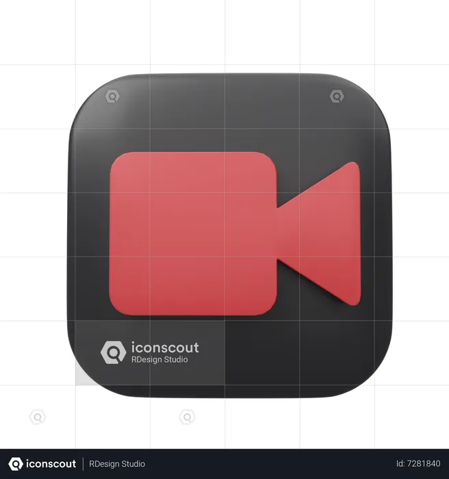 Videokamera  3D Icon