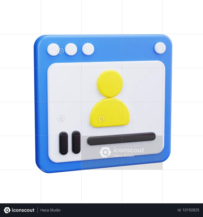 Videokonferenz  3D Icon