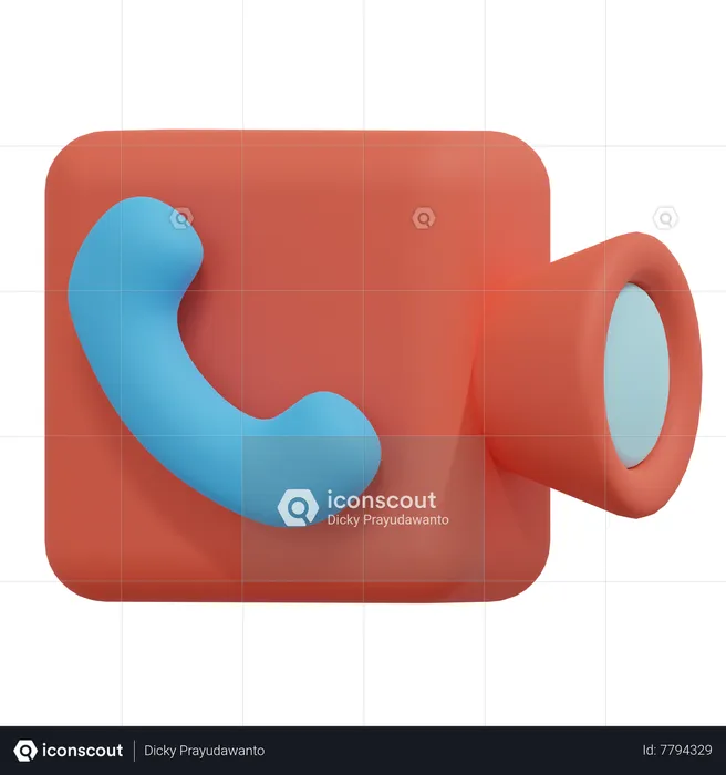 Videollamada  3D Icon