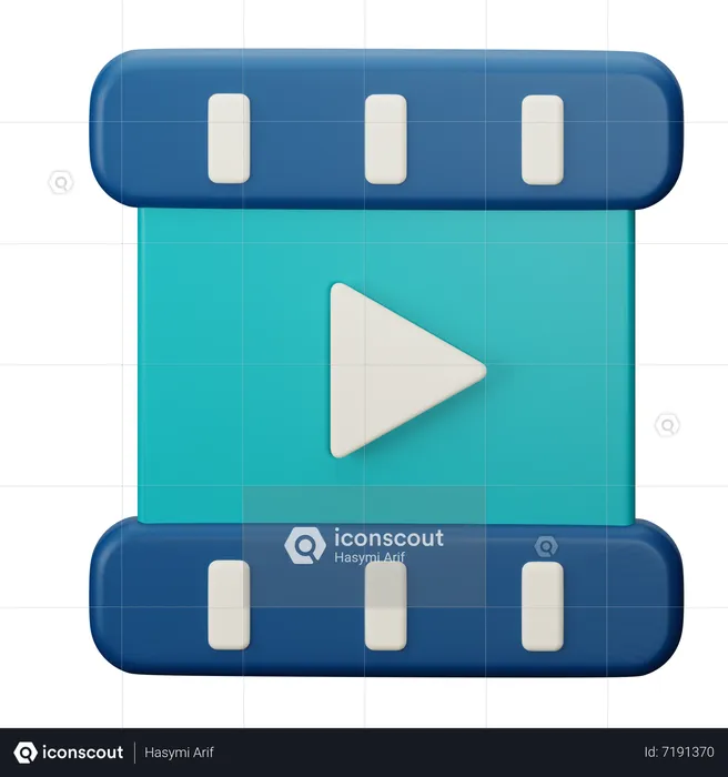 Videorolle  3D Icon