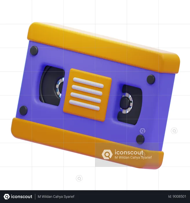 VIDEOTAPE VHS  3D Icon