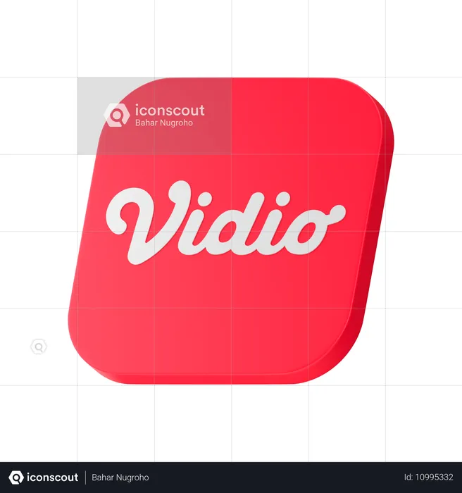 Vidio Logo Logo 3D Icon