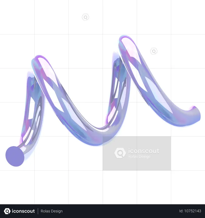 Vidrio espiral holográfico  3D Icon