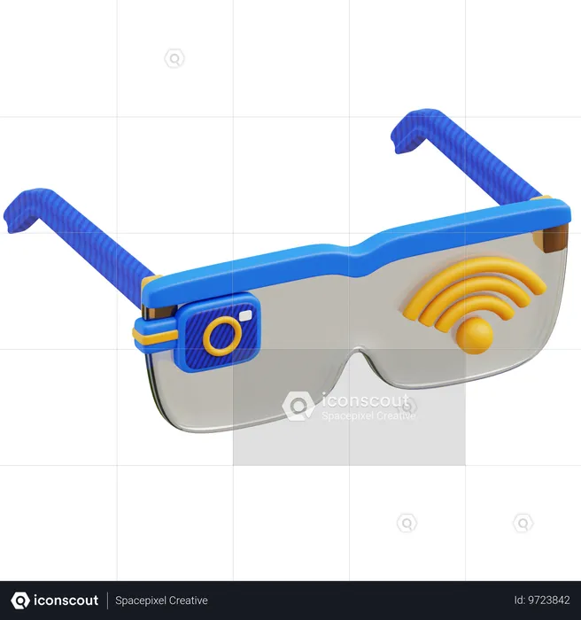 Lentes inteligentes  3D Icon