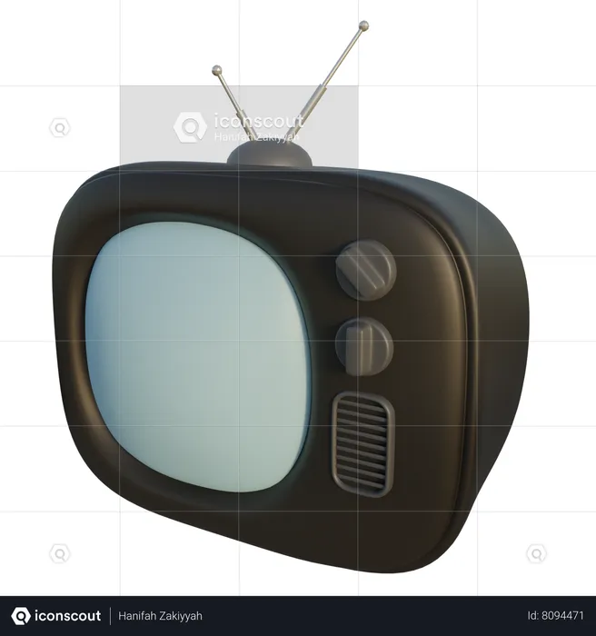 Vieille télé  3D Icon