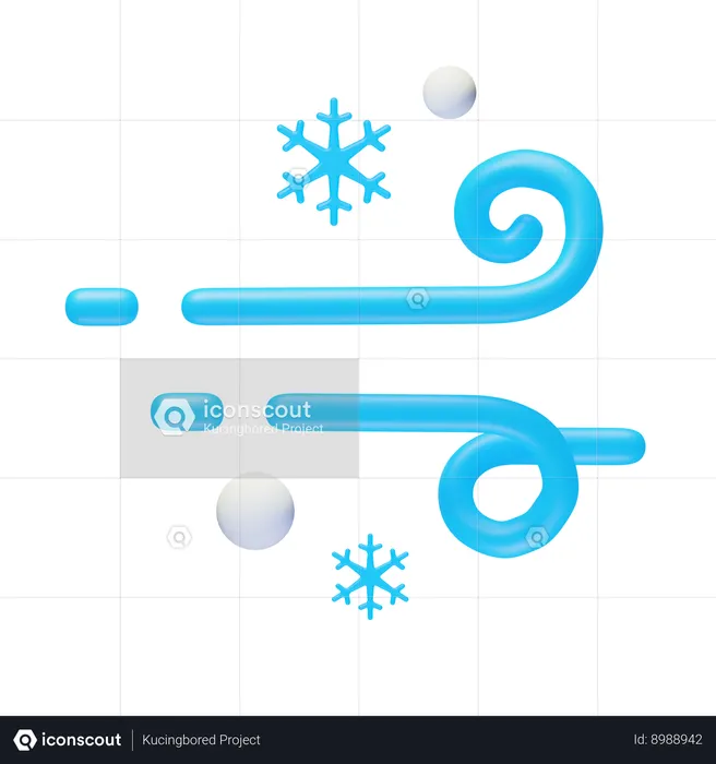 Nieve ventosa  3D Icon