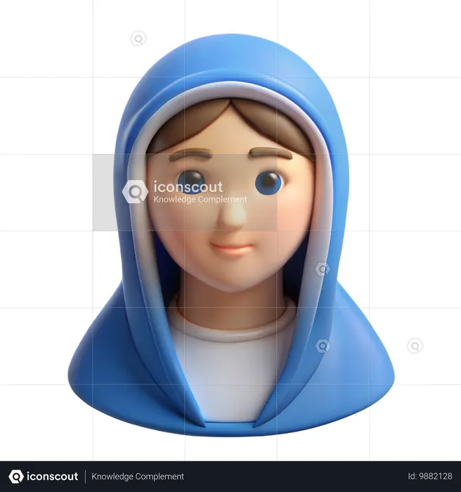 Vierge Marie  3D Icon