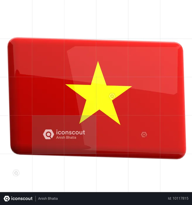 ベトナム Flag 3D Icon