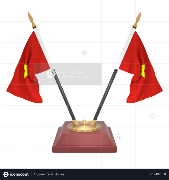 Vietnam Flag 3D Icon