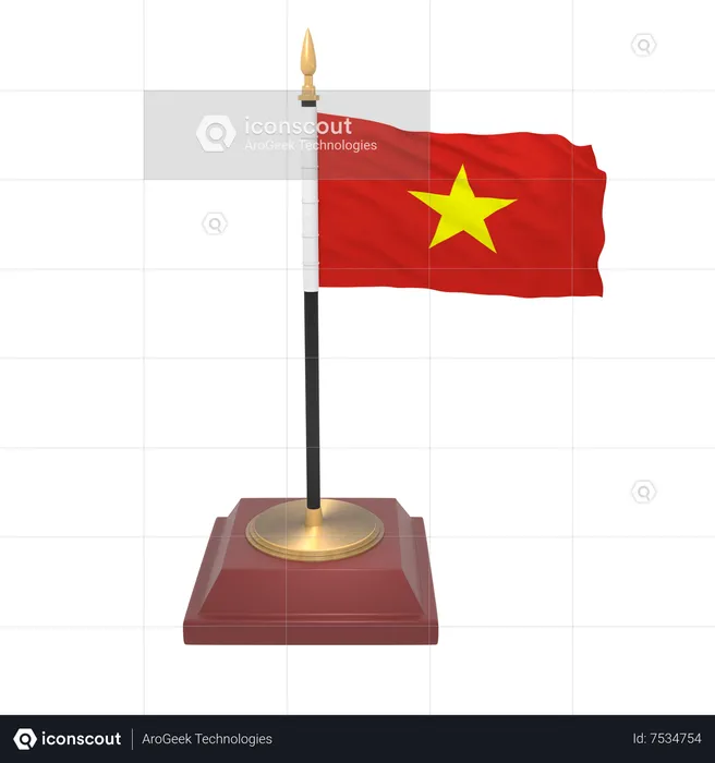 Vietnam flag Flag 3D Icon