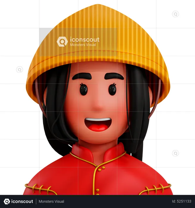 Vietnamien  3D Icon