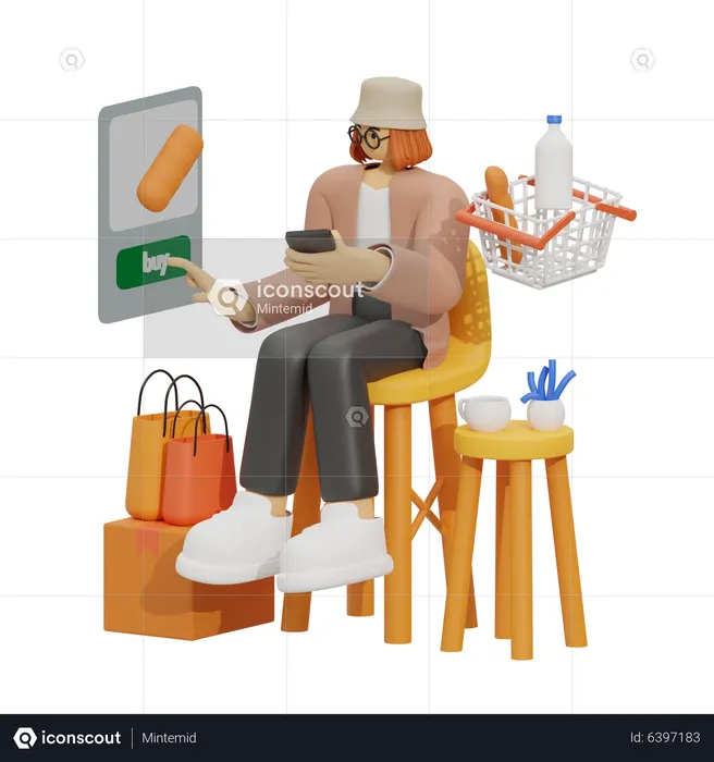 View of Your Favorite Products  3D Illustration