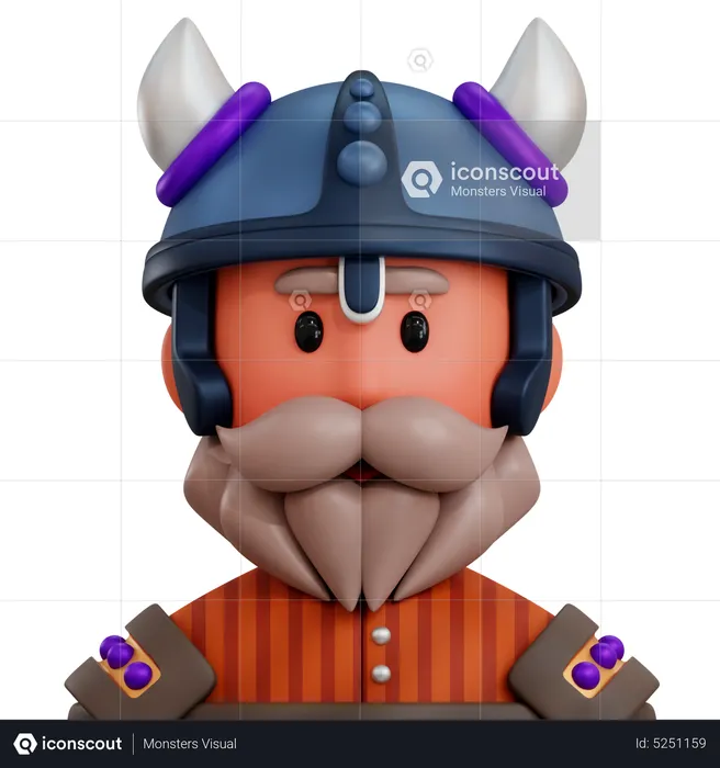 Viking  3D Icon