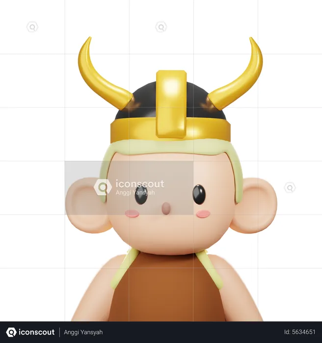 Viking Costume Avatar  3D Icon