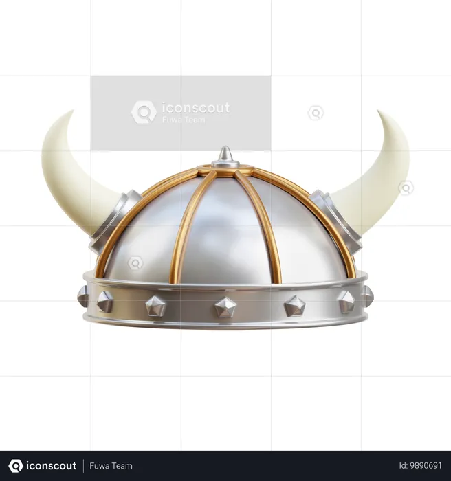 Viking helmet  3D Icon