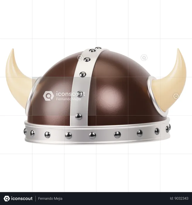 Viking Helmet  3D Icon