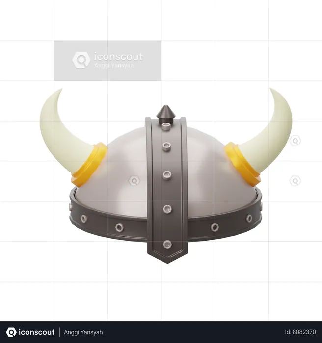 Viking Helmet  3D Icon