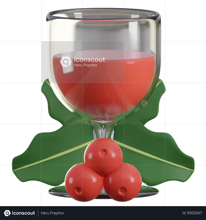 Vin de Noël  3D Icon