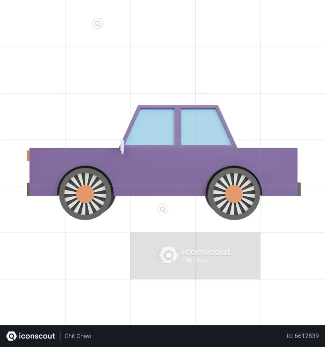 Vintage Car  3D Icon