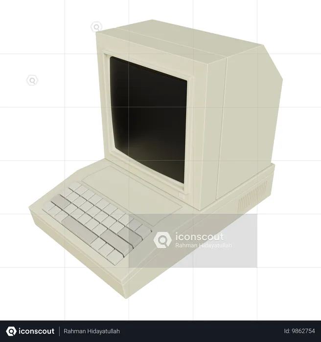 빈티지 PC  3D Icon