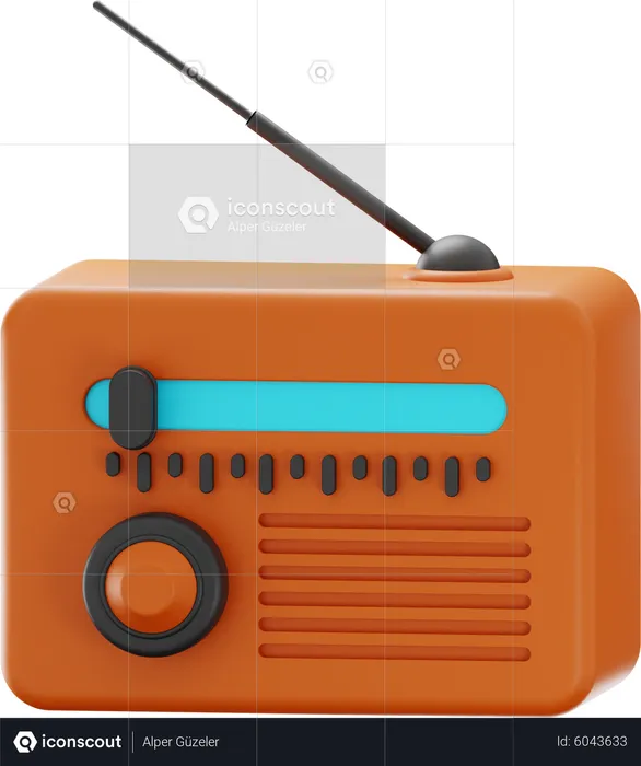 Vintage Radio  3D Icon
