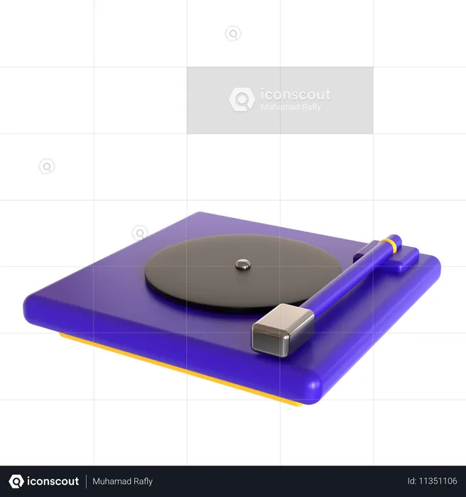Vinyl Player  3D Icon