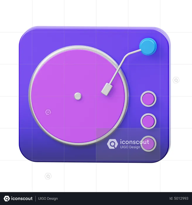 Vinyl Player  3D Icon