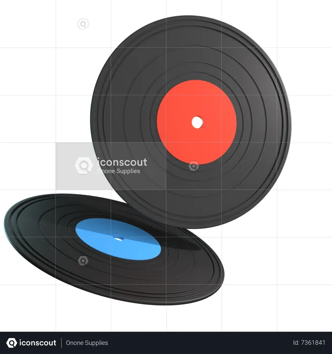 Vinyl Record  3D Icon