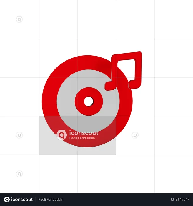 Vinyle  3D Icon