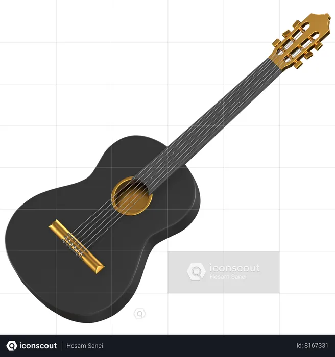 Violão  3D Icon