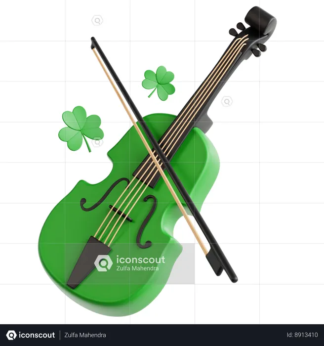 Violín  3D Icon