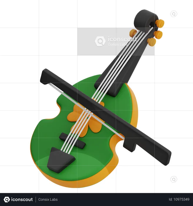 Violín  3D Icon