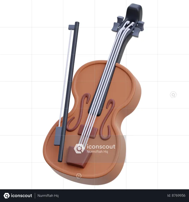 Violin  3D Icon